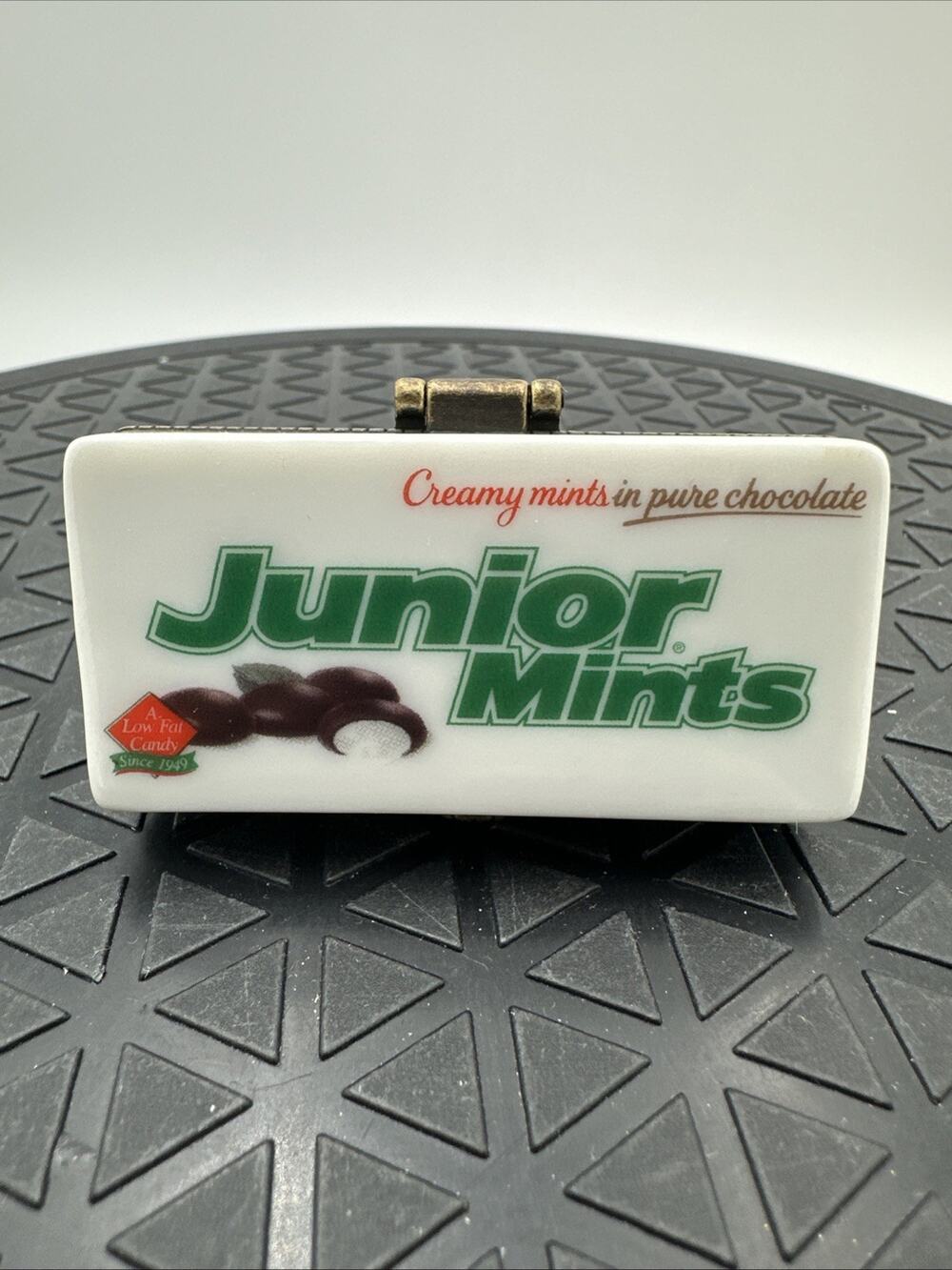 Vintage PHB Porcelain Hinged Trinket Box Junior Mints